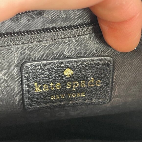 Kate Spade NY Womens Rianne Pratt Street Crossbody Flap Bag Purse Black M Pocket - Picture 8 of 15